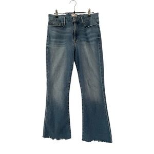 Frame Women’s Crop Mini Boot Cut Blue Jeans Size 30
